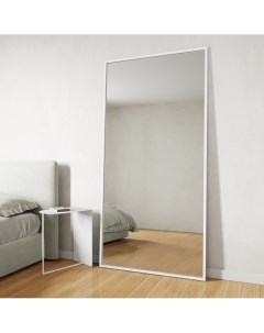 Зеркало настенное HALFEO White XL 200x100 см GGM 15 3 1 дизайнерское в белой раме Genglass