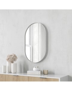 Зеркало настенное NOLVIS White S 81x51 см GGM 16 3 1 дизайнерское в белой раме Genglass