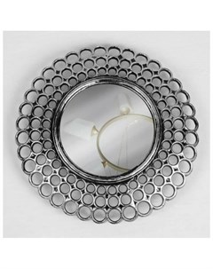 Зеркало настенное Винтаж d зеркальной поверхности 13 см цвет состаренное серебро Queen fair