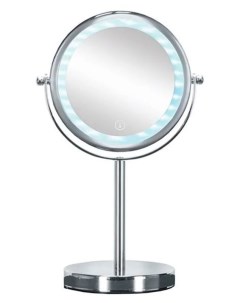 Косметическое зеркало Bright LED Mirror серебряный 17 5х12х29 5 см Kleine wolke