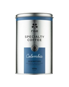 Кофе в зёрнах Колумбия под фильтр 200 г Rise