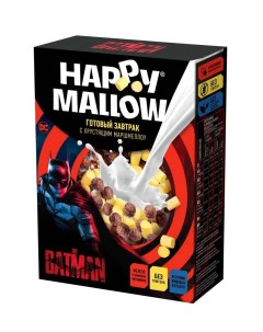 Сухой завтрак Batman кукурузный с маршмеллоу 240 г Happy mallow