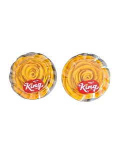 Подарочный набор из 2 упаковок сушеного манго KING в форме РОЗЫ 2 банки по 400 г King nafoods group