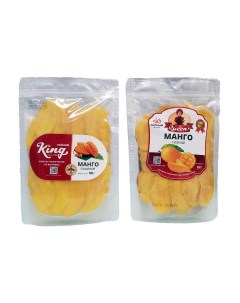 Набор из 2 пакетов натурального сушеного Манго KING 500г и Queen 500г King nafoods group
