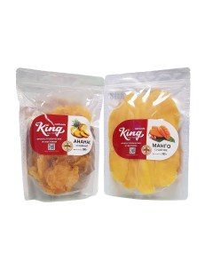 Набор из 2 пакетов натурального сушеного Манго 500г и Ананаса 500г King nafoods group