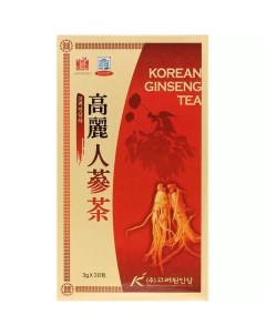 Чай с корнем красного корейского женьшеня Ginseng Tea пакетики 30 шт Korean one