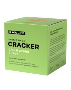 Крекеры Raw Life Enjoy Crack Cauliflower curry безглютеновые 75 г 2шт R.a.w. life