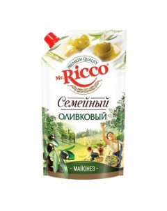 Майонез Mr Ricco Семейный оливковый 50 350 мл Mr.ricco