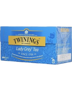 Чай черный Lady Grey в пакетиках 2 г 25 шт Twinings