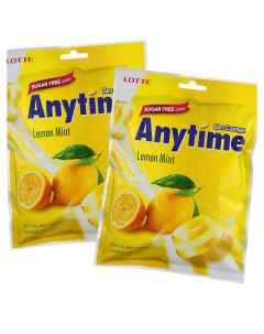 Леденцы AnyTime Энитайм со вкусом Лимона и Мяты 2 шт х 74 г Lotte