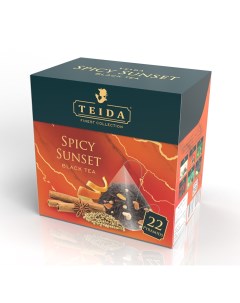 Чай черный Spicy Sunset черный в пирамидках 2 г х 22 шт Teida