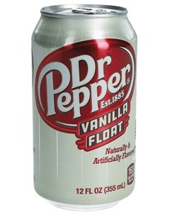 Газированный напиток Vanilla Float 12 шт по 0 355 л США Dr. pepper