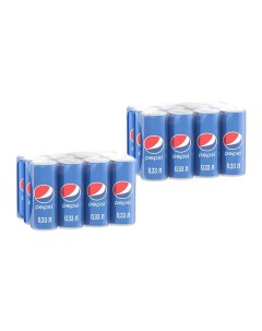 Газированный напиток 24 шт по 330 мл Pepsi