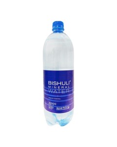 Вода минеральная природная газированная лечебно столовая 1 л Бишули