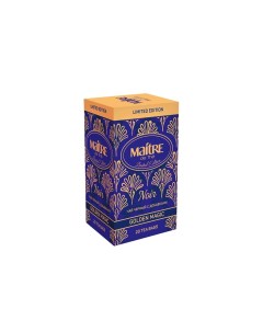 Чай черный de The Золотая магия в пакетиках 20 х 2 г Maitre