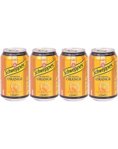 Газированный напиток Оранж 330мл 4 шт Schweppes