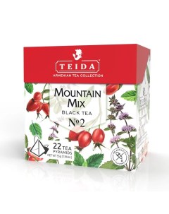 Чай чёрный Mountain Mix N2 в пирамидках 2 5 г х 22 шт Teida