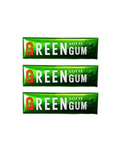 Жевательная резинка Green Gum 3 шт по 26 г Lotte
