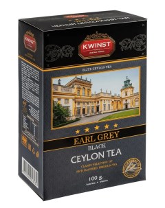 Цейлонский черный чай с бергамотом в упаковке Эрл Грей Шри Ланка 100 г Kwinst
