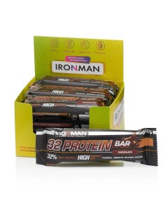 Протеиновый батончик 32 Protein bar Шоколад 6х50г Ironman