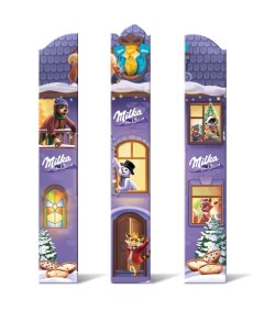 Шоколадные конфеты Бон Бон Ракета Новогодний набор Молочный шоколад Коробка 94 5гр Milka