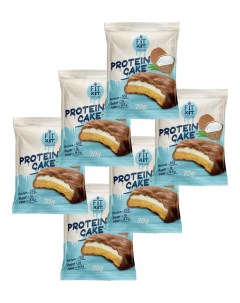 Протеиновое печенье Protein Cake Тропический кокос 6 шт по 70 г Fit kit