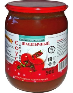 Соус томатный Тихвинский Уезд Шашлычный 500 г Тихвинский уездъ