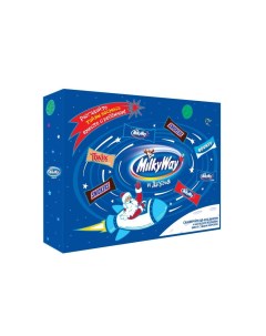Шоколадные батончики и конфеты Подарочный набор Ассорти Коробка 200 гр Milky way