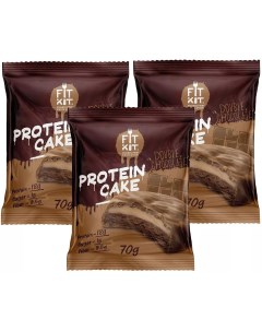 Печенье Protein Cake 3 70 г 3 шт двойной шоколад Fit kit