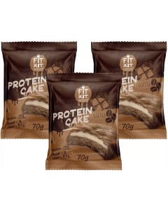 Печенье Protein Cake 3 70 г 3 шт шоколад кофе Fit kit