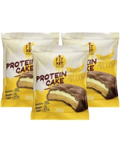 Печенье Protein Cake 3 70 г 3 шт банановый пудинг Fit kit