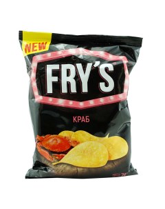 Чипсы картофельные со вкусом краба 70 г Fry`s
