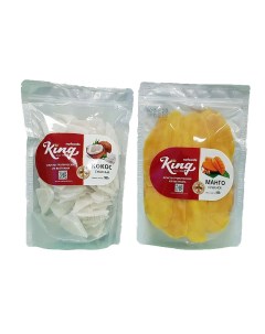 Набор из 2 пакетов натуральных сушеных Манго 500г и Кокоса 500г King nafoods group