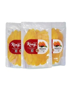 Набор из 3 пакетов натурального сушеного Манго 3 пакета по 500 г King nafoods group