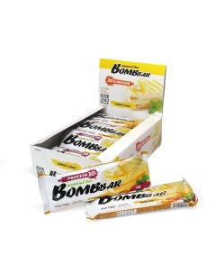 Протеиновые батончики без сахара набор 40x60г лимонный торт Bombbar