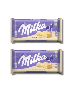 Шоколад белый White 100 г 2 шт Milka