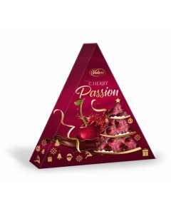 Конфеты шоколадные Cherry Passion с вишней и ликером в подарочной упаковке 126 г Vobro