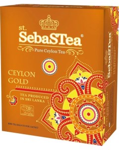 Чай чёрный Ceylon Gold 100 пакетиков Sebastea