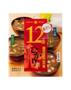 Мисо суп AKADASHI ассорти 12 порц 198 5г Hikari