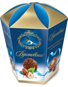 Набор конфет шоколадно ореховый крем и целый фундук 150 г Вдохновение