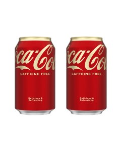 Напиток газированный без кофеина 2 шт по 355 мл США Coca-cola