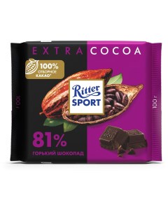 Шоколад Extra Cocoa горький 81 100 г Ritter sport