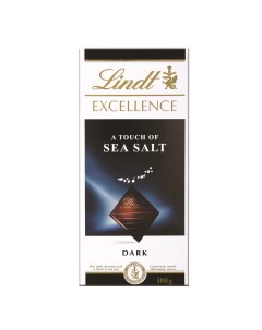 Шоколад темный excellence с морской солью 100 г Lindt