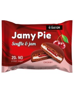 Протеиновое печенье Jamy pie с белковым маршмеллоу и вишневым джемом 60г 9шт Ё батон