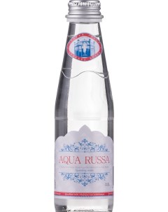 Вода питьевая негазированная стекло 0 2 л 24 штуки в упаковке Aqua russa
