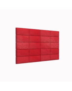 Стеновая панель Eco Leather Red 15х30 см 4 шт Tartilla