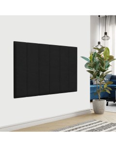 Стеновая панель Velour Black 20х80 см 4 шт Tartilla