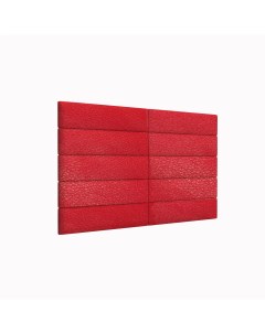 Стеновая панель Eco Leather Red 15х60 см 2 шт Tartilla