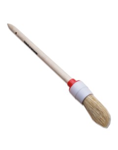 Кисть малярная круглая натуральная щетина с деревянной ручкой 20 мм Santool