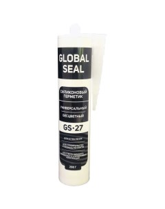 Герметик силиконовый универсальный GS 27 прозрачный 290 гр Global seal